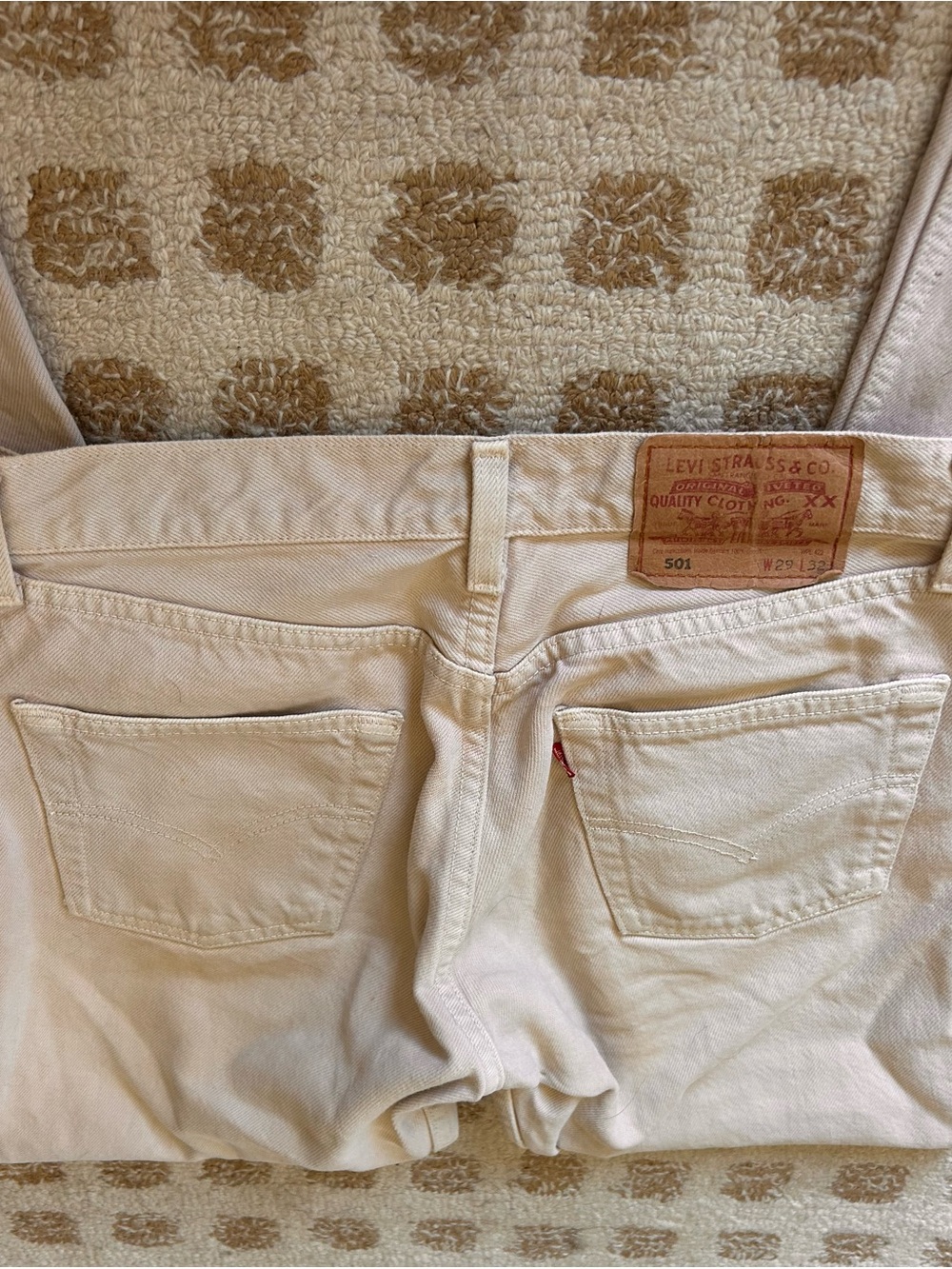Levi's 501 Jeans in Off-White